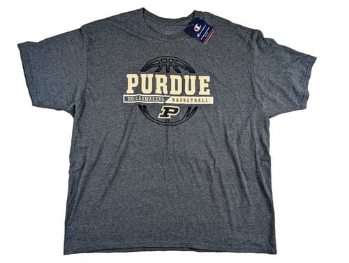 New Champion Men's 2XL Purdue Boilermakers Basketball Gray T-Shirt NWT NCAA 2X — purdue fan gear