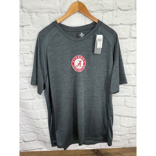 Alabama Crimson Tide Mens XL Performance T-Shirt Gray Heather Football Baseball — alabama fan gear