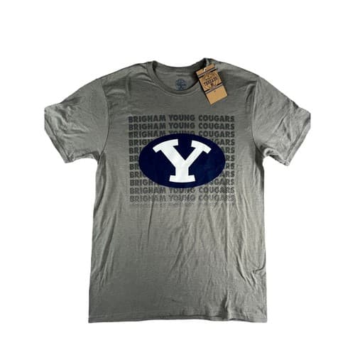 Brigham Young University BYU Shirt Mens Medium Gray Cougars Rivalry Threads NWT — byu fan gear