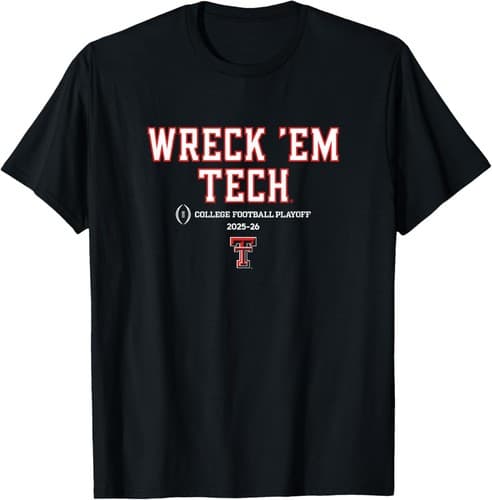 Texas Tech Red Raiders College Football Playoff Slogan 2025 T-Shirt — texas-tech fan gear