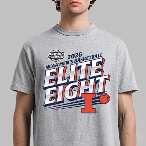 Illinois Fighting Illini Men’s Basketball 2026 NCAA Unisex T-Shirt — illinois fan gear