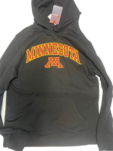 University Of Minnesota Golden Gophers Black Hoodie *- Size M / Medium - NWT — minnesota fan gear