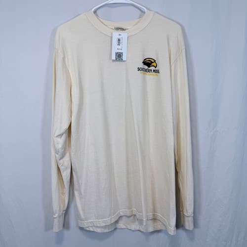 Image One Southern Miss Golden Eagles Long Sleeve T-Shirt Ivory Graphic Medium — southern-miss fan gear