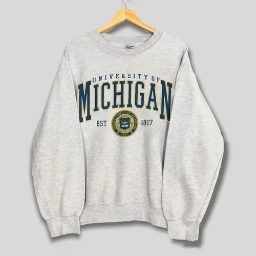 1817 Vintage University of Michigan Logo T- Shirt, Sweatshirt & Hoodie — michigan fan gear
