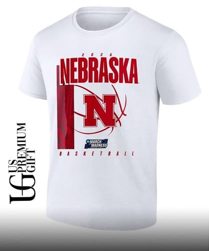 Huskers basketball NCAA March Madness 2026 shirt — nebraska fan gear