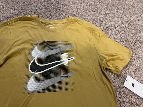 Nike gold black triple swoosh retro t shirt Vanderbilt Commodores OU Grizzlies S — vanderbilt fan gear