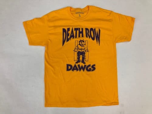 University Of Washington Huskies Death Row Dawgs Tee Shirt Football UW Large — washington fan gear