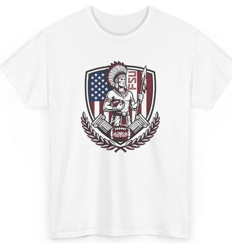 FSU Seminoles T-Shirt Florida State University Football American Flag Graphic — florida-state fan gear