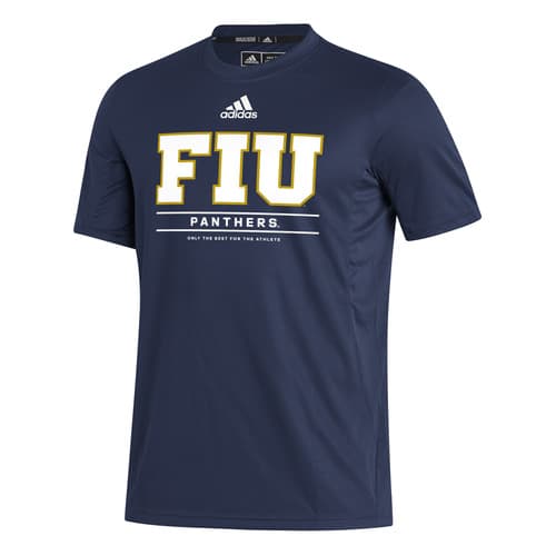 adidas Fiu Panthers Logo Crew Neck Short Sleeve Athletic T-Shirt Mens Size XL  C — fiu fan gear