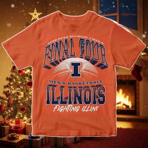 Illinois Fighting Illini 2026 NCAA Division I Men's Basketball NCAA T-Shirt — illinois fan gear