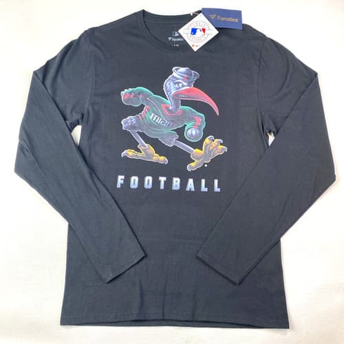 NEW w TAGS! MIAMI HURRICANES FOOTBALL Black Long Sleeve T-Shirt! Fanatics Sz S — miami fan gear