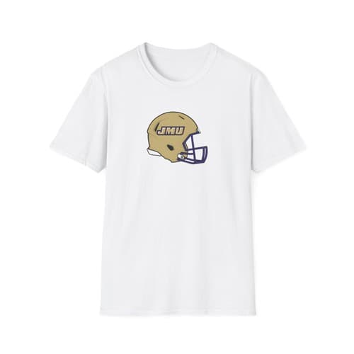Front/Back James Madison Dukes Unisex Softstyle TShirt College Apparel NCAAF — james-madison fan gear