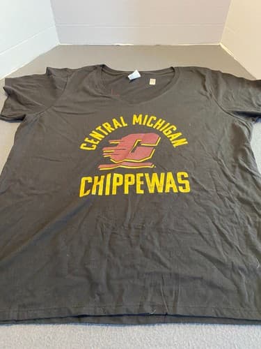 Central Michigan Chippewas Shirt 2XL Black NWT — central-michigan fan gear