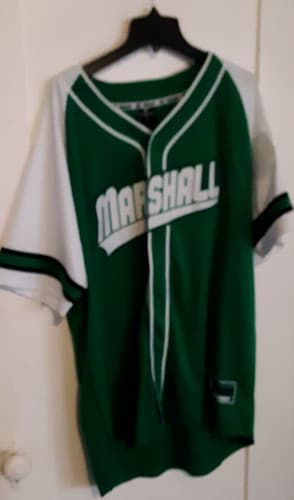 Marshall University Thundering Herd Baseball Jersey t shirt L Large — marshall fan gear