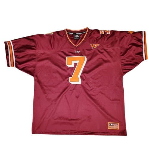 Vtg Virginia Tech Hokies Football Jersey Mens XXL #7 VT Michael Vick Colosseum — virginia-tech fan gear
