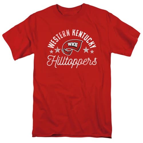 Western Kentucky University Adult T-Shirt Hilltoppers, Red, S-5XL — western-kentucky fan gear