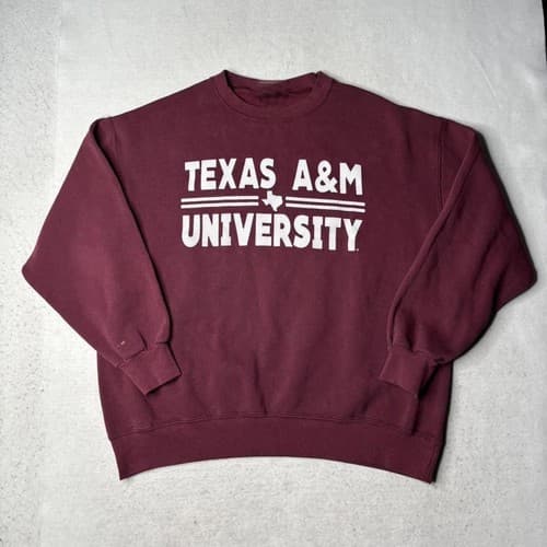 Vintage Texas A&M University Crewneck T-Shirt, Sweatshirt & Hoodie — texas-am fan gear