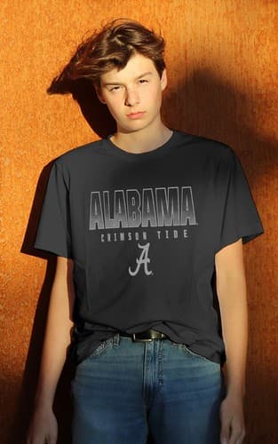 Men's Black Alabama Crimson Tide Blackout 3.0 Pullover Hoodie — alabama fan gear