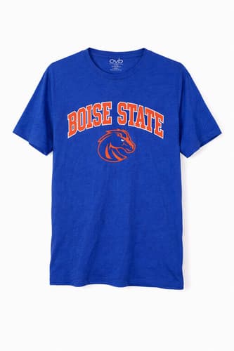 Old Varsity Brand Men's Boise State Broncos Short Sleeve T-Shirt | Blue | Large — boise-state fan gear