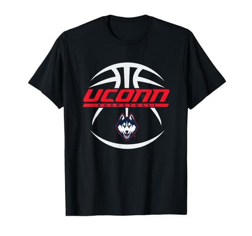 Connecticut Huskies Basketball Rebound Officially Licensed T-Shirt Small — connecticut fan gear