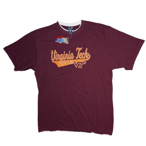 Virginia Tech Hokies NCAA J. America Maroon T-Shirt - XL — virginia-tech fan gear