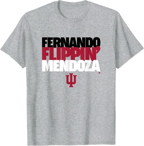 Fernando Flippin' Mendoza - Indiana Hoosiers Football T-Shirt — indiana fan gear