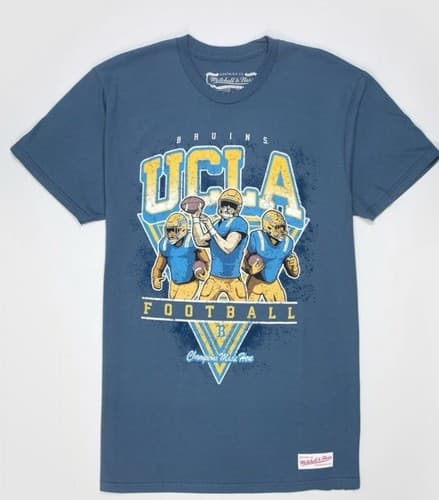 Mitchell & Ness UCLA Bruins Football Graphic T-Shirt Mens Large NCAA — ucla fan gear