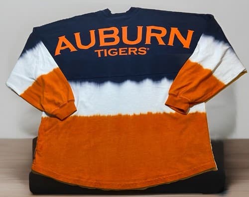 Auburn Tigers Alabama Spirit Jersey NEW XL Long Sleeve Shirt Tie-dye Football — auburn fan gear