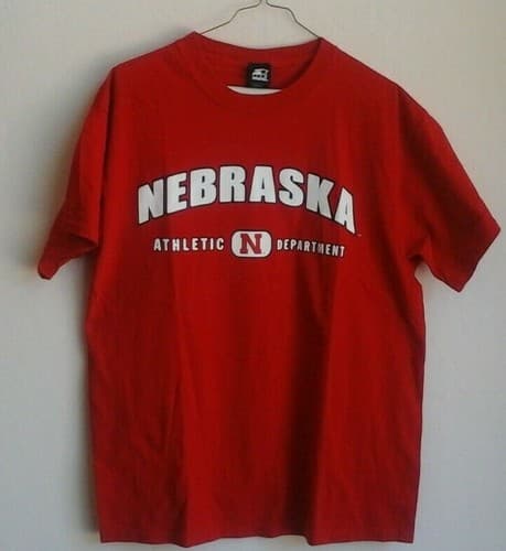 Nebraska Athletics Department Men's L -Cornhuskers T Shirt ~ Red ~NEW--no tags — nebraska fan gear