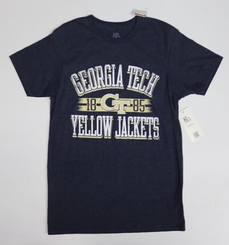Georgia Tech Men's Blue T-Shirt - GT Yellow Jackets - Size S/CH — georgia-tech fan gear