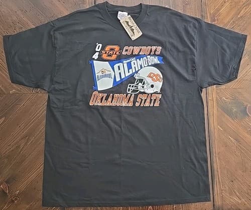 Vintage Oklahoma State Cowboys T-Shirt XXL 2004 Master Card Alamo Bowl Football — oklahoma-state fan gear