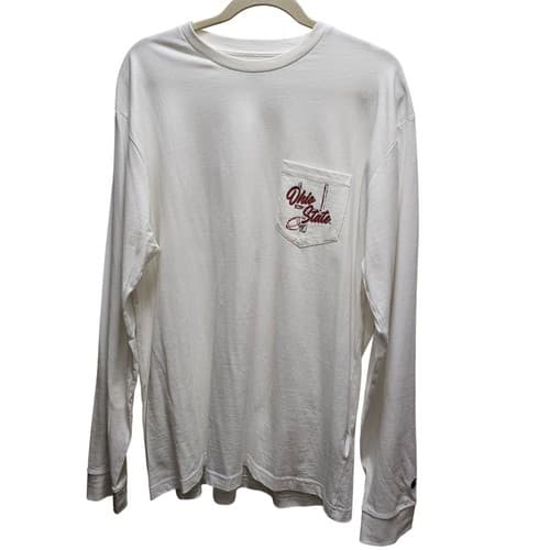 Champion Ohio State Buckeyes Long Sleeve T-Shirt Men's XL White Football — ohio-state fan gear
