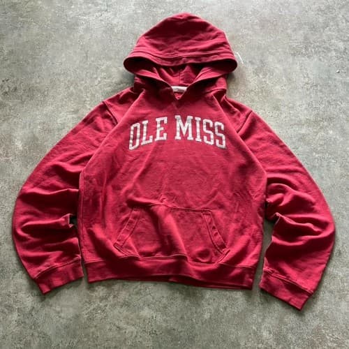 Ole Miss Rebels Spellout Red Hoodie Gildan Unisex S-5XL — ole-miss fan gear