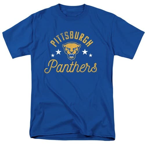 University of Pittsburgh Adult T-Shirt Panthers, Royal Blue, S-5XL — pittsburgh fan gear