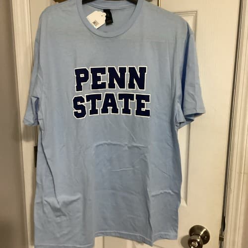PSU Light Blue SHIRT Penn State University Nittany Lions Football Tee Large — penn-state fan gear