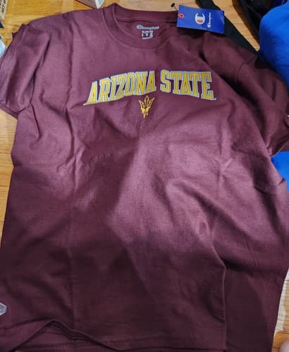 CHAMPION Arizona State Sun Devils YOUNG T-Shirt Red Logo - YOUNG SMALL — arizona-state fan gear