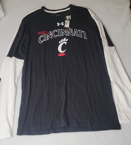 Cincinnati Bearcats Football Under Armour Long Sleeve T Shirt Men's Size L Large — cincinnati fan gear