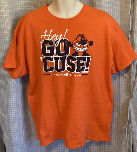 NWOT SYRACUSE ORANGEMEN "HEY GO 'CUSE" 2014 FOOTBALL SEASON T-SHIRT XL       R — syracuse fan gear