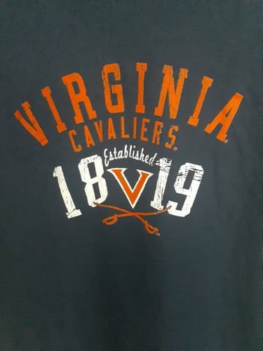 NEW NCAA Virginia Cavaliers Men's T Shirt Medium Navy Blue NWT — virginia fan gear