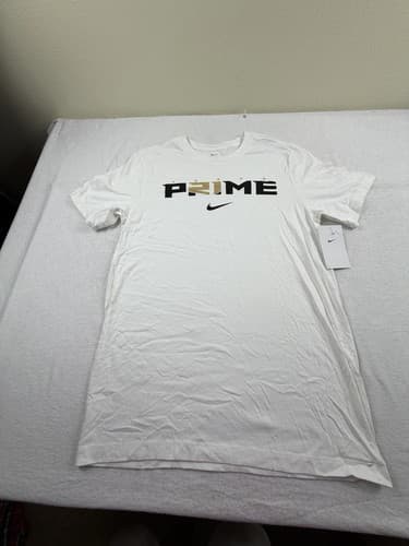 New Nike Coach Prime Colorado Buffaloes Mens White T shirt NCAA Sz Sm $30 — colorado fan gear