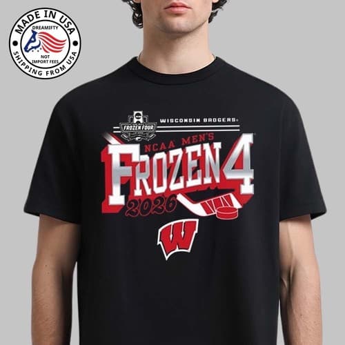 Wisconsin Badgers Mens Hockey 2026 NCAA Frozen Four Vegas Unisex T-Shirt — wisconsin fan gear