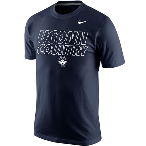Nike UCONN COUNTRY Mens Connecticut Huskies Local Verbiage T-Shirt Navy Blue NEW — connecticut fan gear