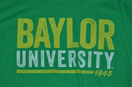 t-shirt large baylor university bears basketball bu texas 22 inches pit to pit — baylor fan gear