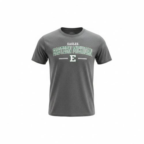 Fruit of the Loom Eastern Michigan University Eagles T-Shirt Charcoal Small NEW — eastern-michigan fan gear