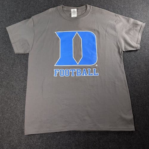 Duke Blue Devils Football T‑Shirt Men’s Size Large Gray Graphic Tee NCAA — duke fan gear