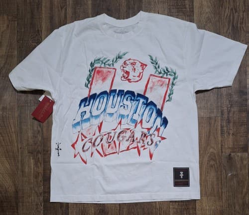 Cactus Jack Travis Scott x Mitchell & Ness T-Shirt University of Houston Cougars — houston fan gear