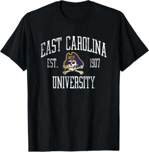 East Carolina Pirates Distressed Formal T-Shirt — east-carolina fan gear