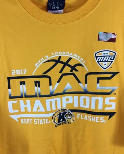 Kent State Golden Flashes T-Shirt Mens XL Basketball 2017 MAC Champions Blue 84 — kent-state fan gear