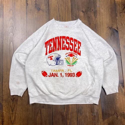 Vintage 1993 Tennessee Volunteers Crewneck Sweatshirt Hoodie — tennessee fan gear