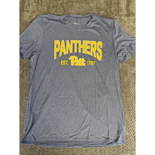 University Of Pittsburgh Panthers Pitt T-Shirt Size XL Blue Captivating NWOT — pittsburgh fan gear